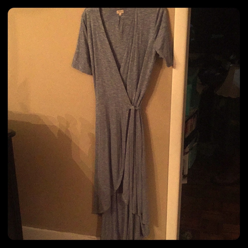 Long Cremieux wrap dress